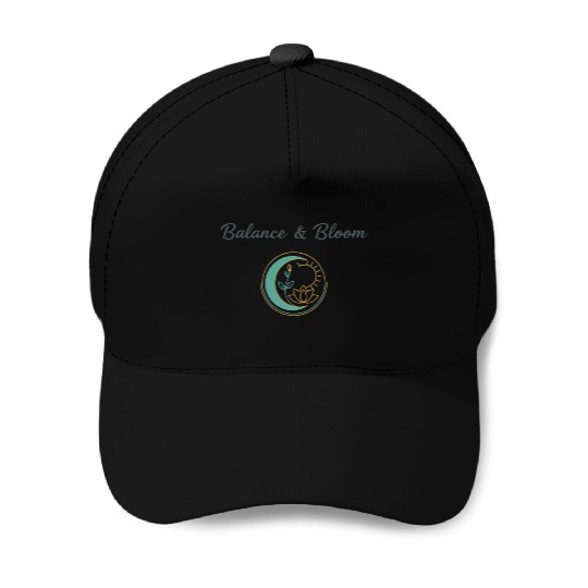 Balance and Bloom Spiritual Mandala Design Baseball Caps