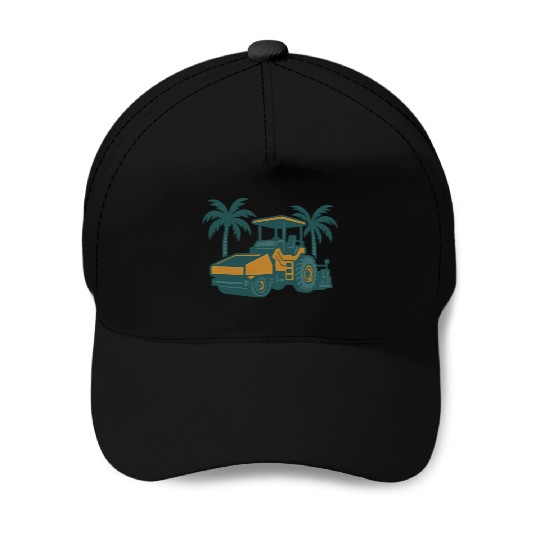 Tropical Golf Course Turf Landscape Baseball Caps