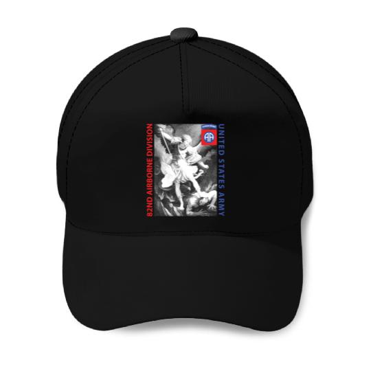 82nd Airborne - Saint Michael Baseball Caps