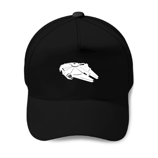 Millennium Falcon White Baseball Caps