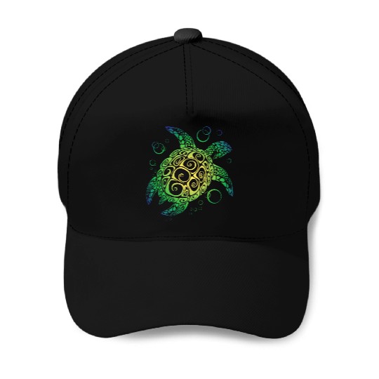 Sea Turtle Baseball Caps