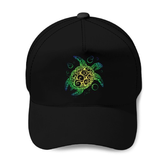 Sea Turtle Baseball Caps