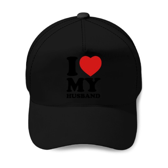 I love my husband Baseball Caps