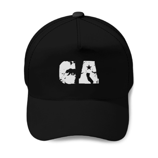 California Bear State Abbreviation Baseball Caps