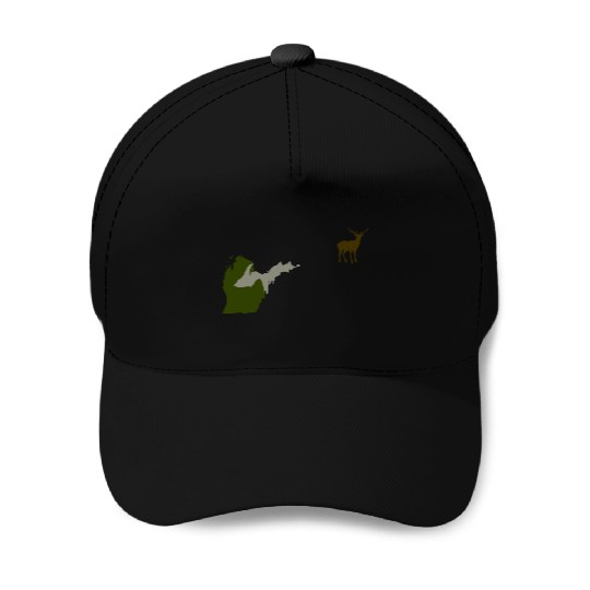 Funny Michigan Yooper Hunting Parody Deer Baseball Caps