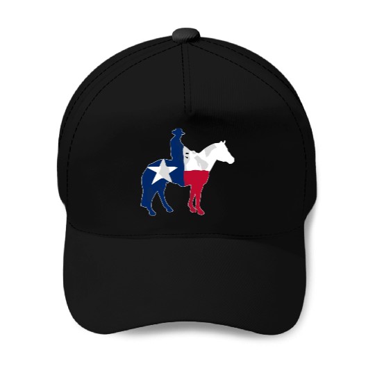 Texas Cowboy Flag Baseball Caps