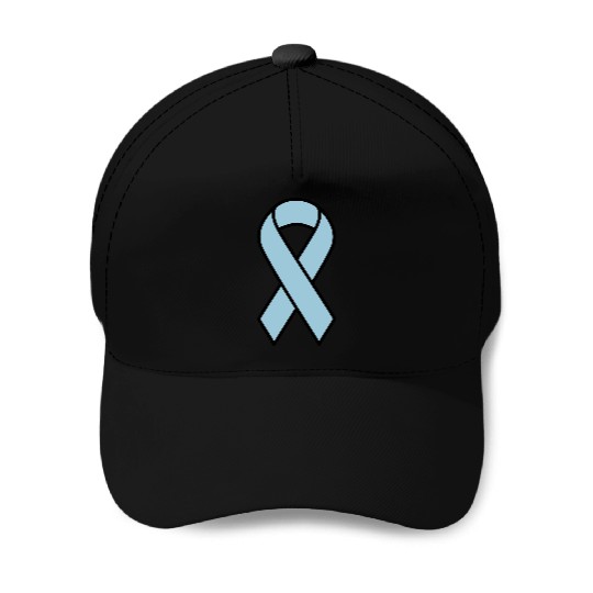 Light Blue Prostate Cancer Ribbon Baseball Caps