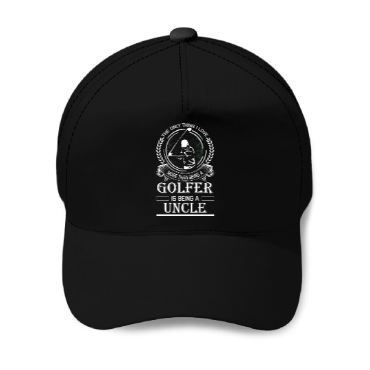 Golfer Uncle Baseball Caps