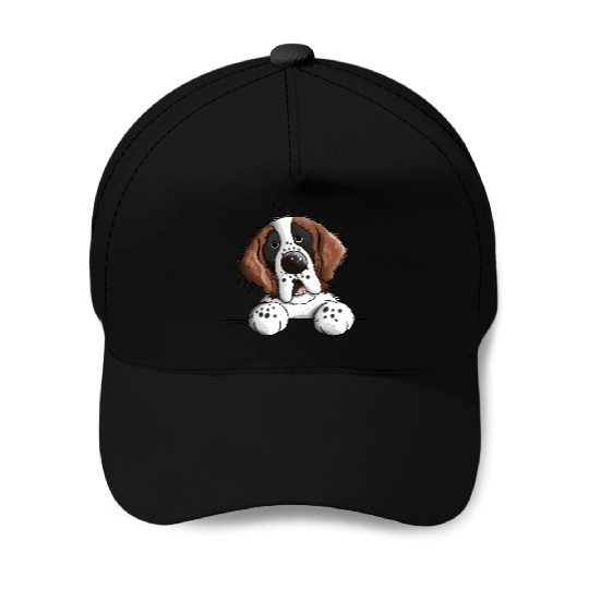 Cute St. Bernard - Dog - Dogs - Cartoon - Gift Baseball Caps