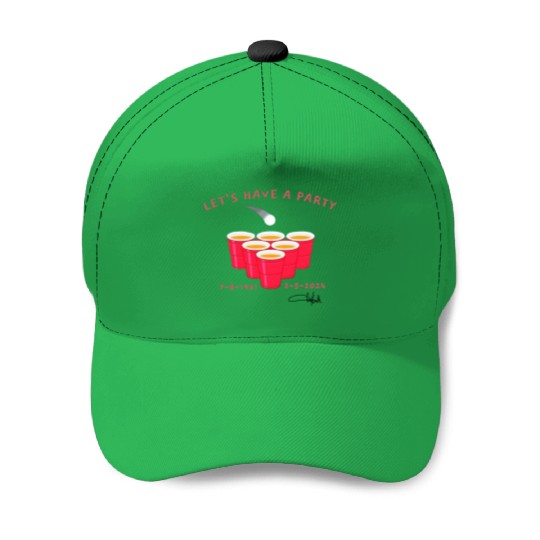 Toby Keith Red Solo Cup Lets Have a Party Memorial Baseball Caps