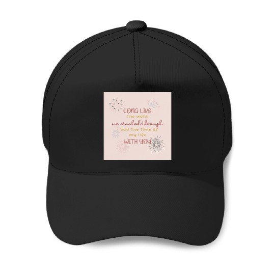 Discover Long Live Taylor Lyrics Baseball Caps