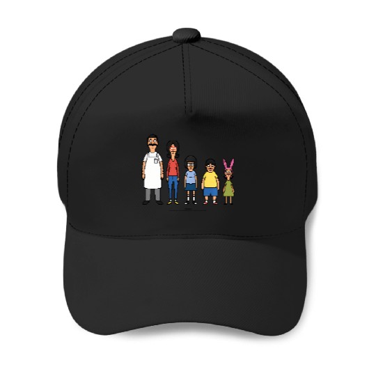 Bob'S Burgers 8 Bit Baseball Caps