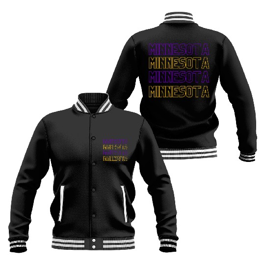 Minnesota Vikings Baseball Jackets, Minnesota Baseball Jackets, MN Baseball Jackets, Football Baseball Jackets, Game Day Baseball Jackets