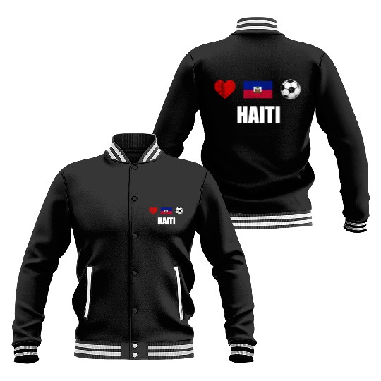Haiti Football Baseball Jackets - Haiti Soccer Jersey