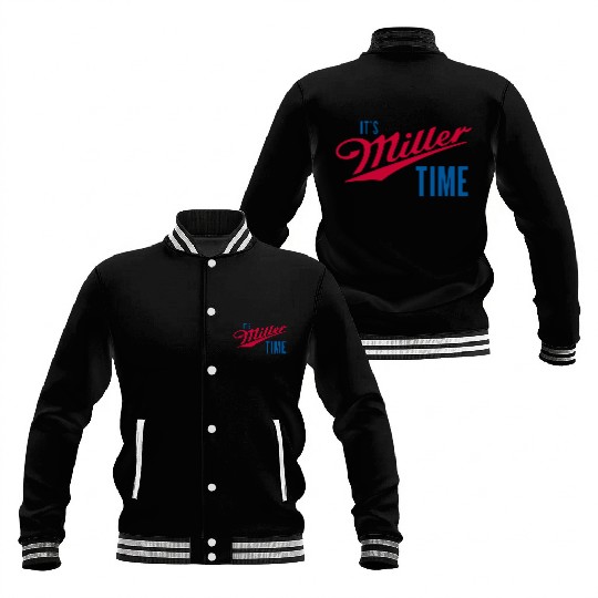 It's Miller Time Baseball Jackets