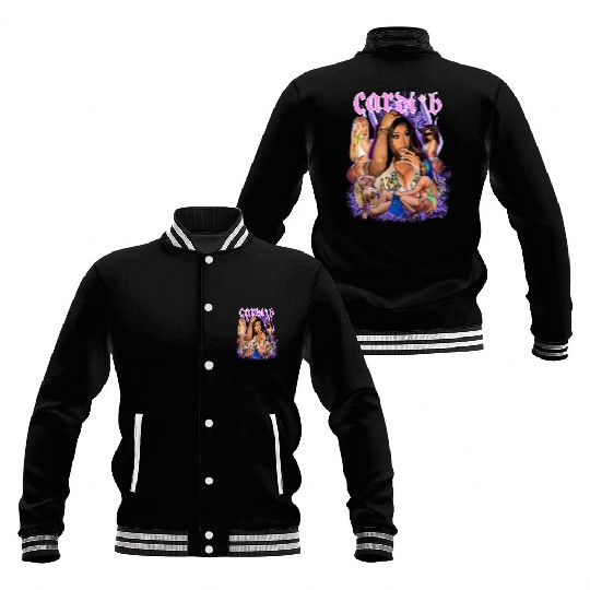 Discover Cardi B Vintage Baseball Jackets