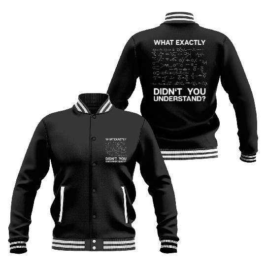 Chemistry Chemist Gift Present Organic Equations Baseball Jackets