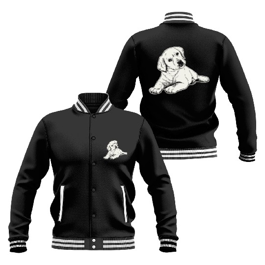A Puppy Labrador Retriever Design For Dog Lovers Baseball Jackets
