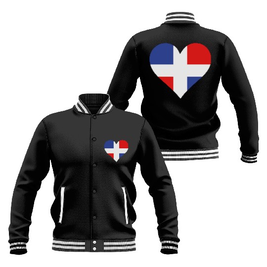 A Heart For The Dominican Republic Baseball Jackets