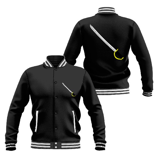 fencing fechten floret sword parry samurai1 Baseball Jackets