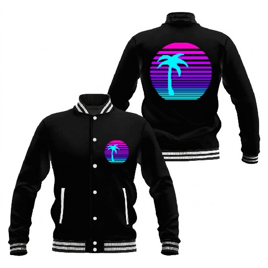 Aesthetic Sun & Palm Baseball Jackets