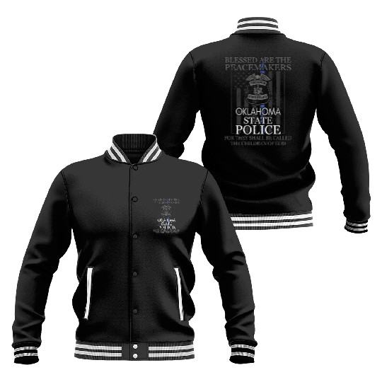 Oklahoma Highway Patrol Saint Michael Police Prayer Baseball Jackets