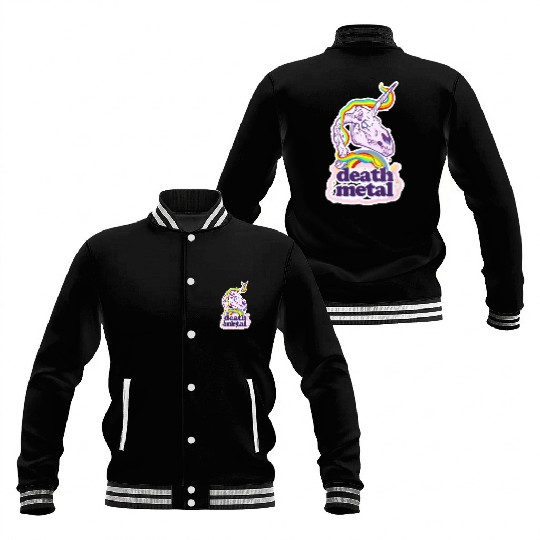 Death Metal Unicorn Baseball Jackets