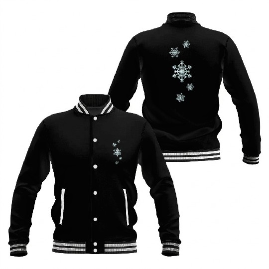 Snowflakes Baseball Jackets