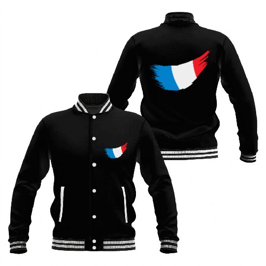 France Flag Baseball Jackets
