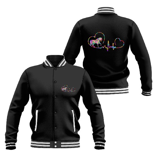 Horse ecg Baseball Jackets