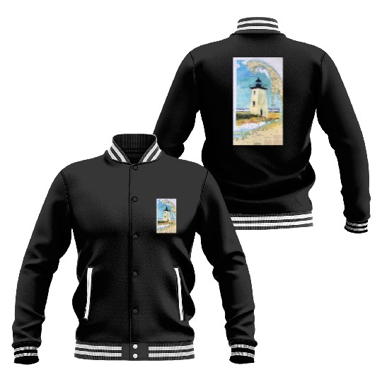 Long Point Light House Ptown Cape Cod Baseball Jackets