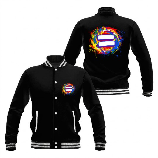 Rainbow Pride Equal LGBT Baseball Jackets