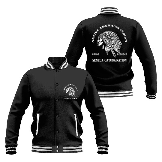 Seneca cayuga nation native american inspired gift Baseball Jackets