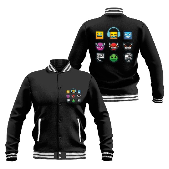 geometry dash insane Baseball Jackets