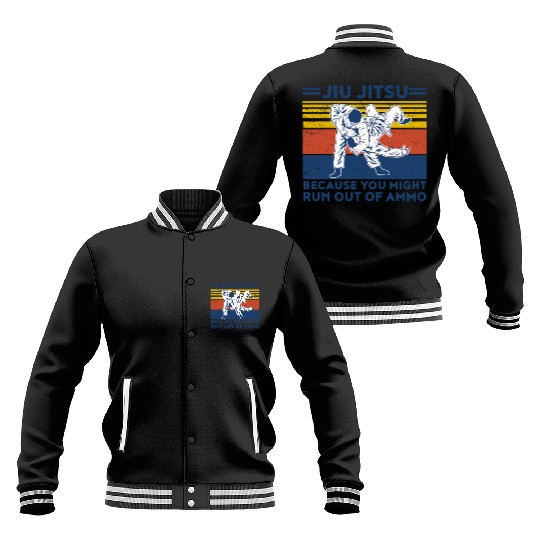 Jiu Jitsu Vintage BJJ MMA Jujitsu Baseball Jackets