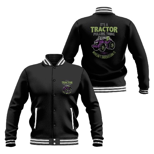 tractor pulling, tractor pulling racing, tractors Baseball Jackets