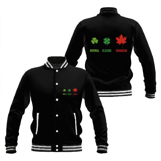 Funny Canadian Maple Leaf Quote for Canada Day Baseball Jackets