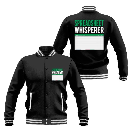 Spreadsheet Whisperer Excel Accounting Accountant Baseball Jackets