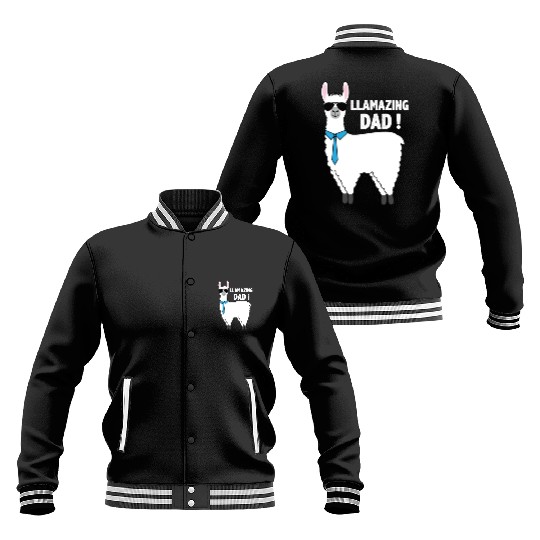 Llama Dad Baseball Jackets Gift For Dad