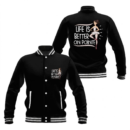 Ballet Ballerina Dance Dancer Dancing Ballet Gift Baseball Jackets