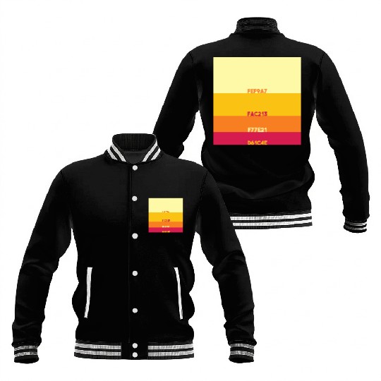 Hex Summer Sunset Baseball Jackets