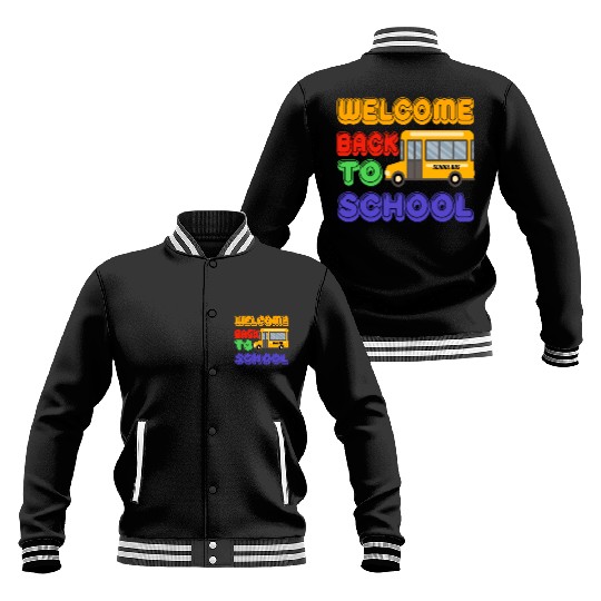 Welcome back to school bus Baseball Jackets