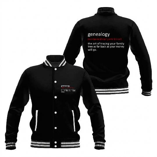 Funny Genealogy Genealogist Baseball Jackets