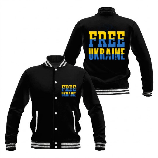 Free Ukraine Baseball Jackets