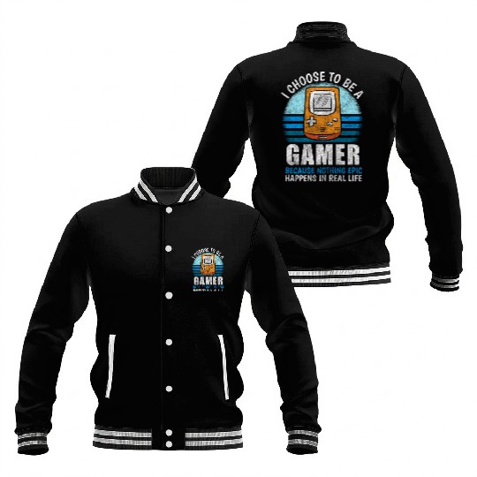 Gaming Nerd Energy Internet Baseball Jackets