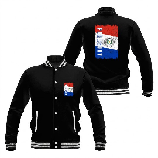 Paraguay Flag Baseball Jackets