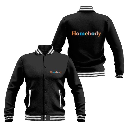 Retro Homebody Rather Be Inside Vintage Introvert Baseball Jackets