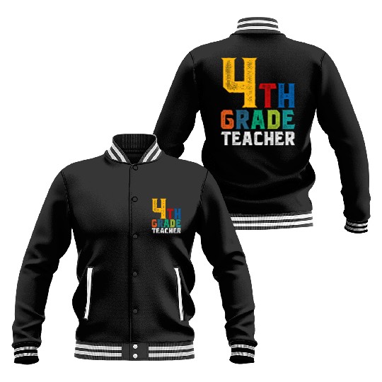4th Grade Teacher Baseball Jackets