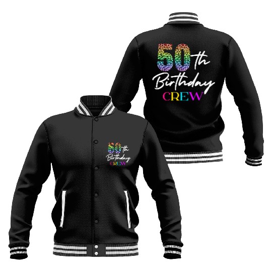 50th Birthday Crew 50 Party Crew Group Friends Baseball Jackets
