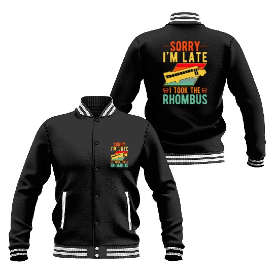 Math Teacher School Bus Driver Rhombus Baseball Jackets